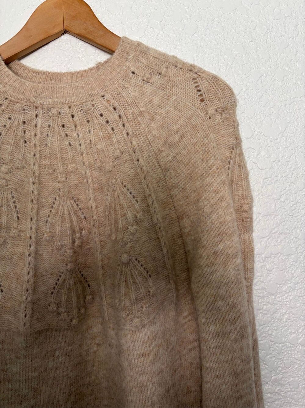 Boden Cable Knit Wool Alpaca Blend Sweater Dress Oatmeal Size US 2 / UK 6 - Picture 6 of 12
